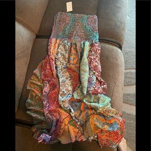 Super cute! Brand new Multi pattern ruffle dress